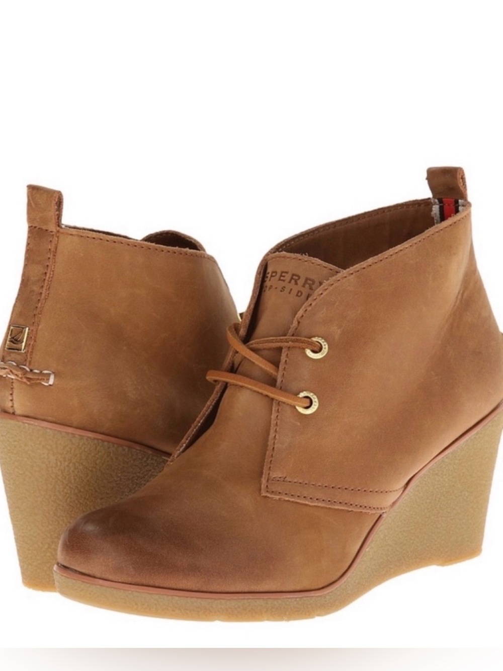Sperry Top Sider // Harlow wedge ankle bootie, 3" heel.